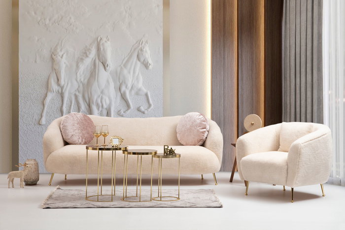 Atelier Del Sofa Istiridye - Sillón orejero Beige Atelier Del Sofa Istiridye - Sillón orejero Beige